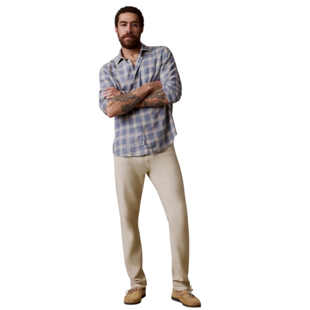 Faherty Stretch Terry 5-Pocket Pant Jeans Khaki's - Stone Men's Sz 34